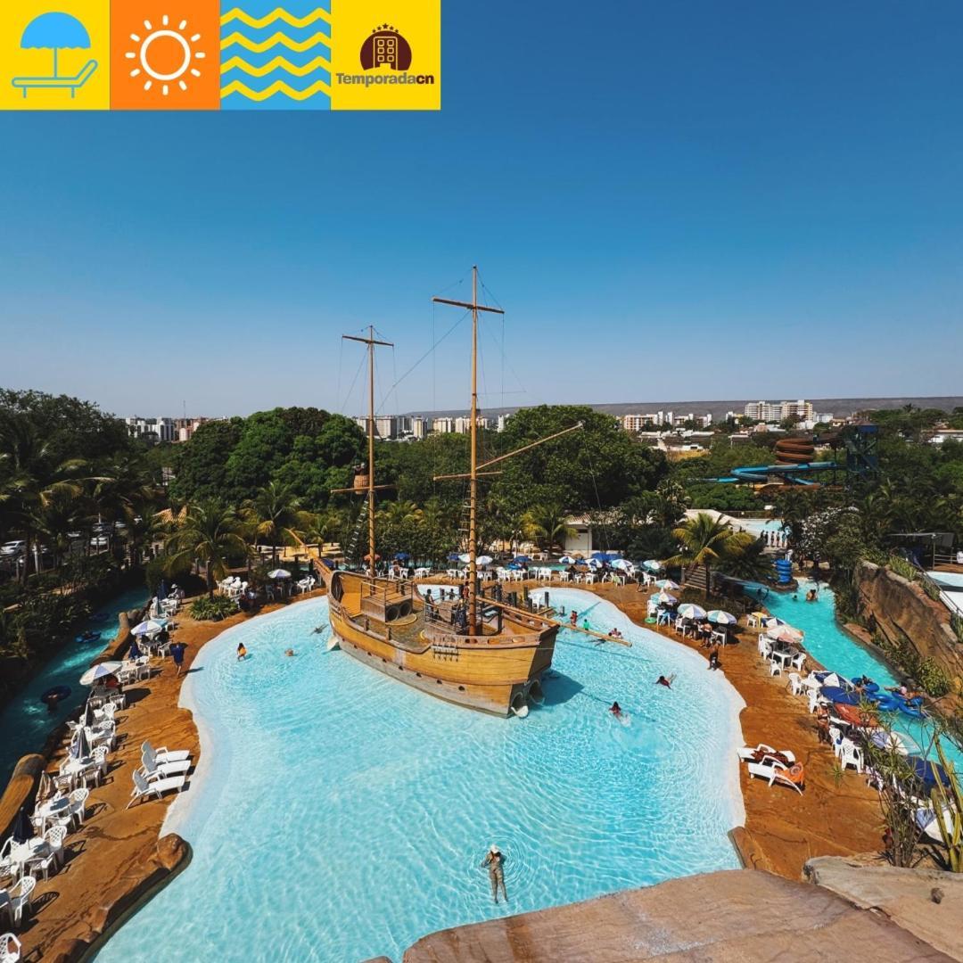 Piazza Com Acesso Ao Acqua Park - Gustavo Aparthotel Caldas Novas Exterior foto