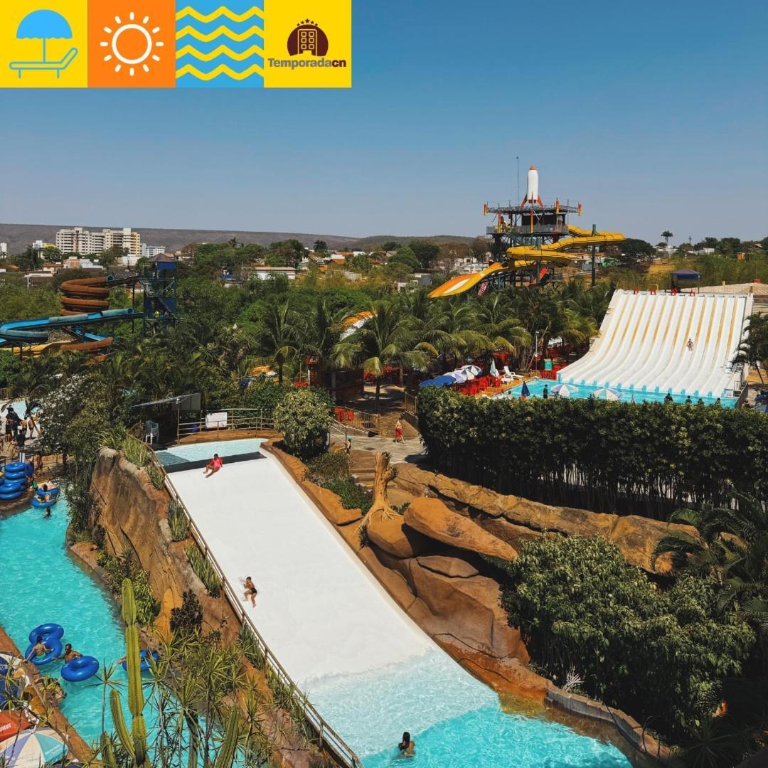 Piazza Com Acesso Ao Acqua Park - Gustavo Aparthotel Caldas Novas Exterior foto