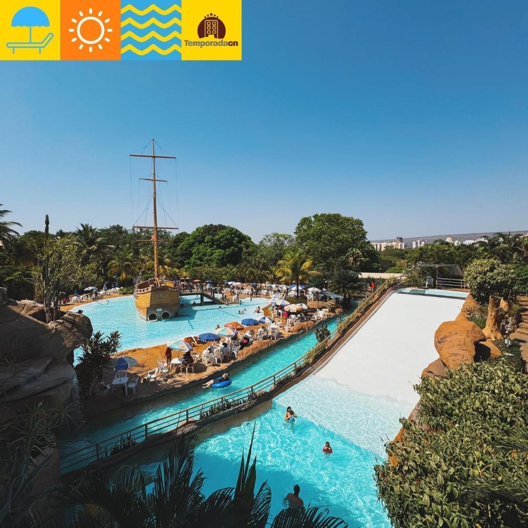 Piazza Com Acesso Ao Acqua Park - Gustavo Aparthotel Caldas Novas Exterior foto